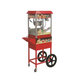 Máquina de palomitas con carrito para eventos