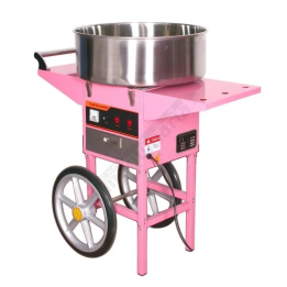 Máquina de algodón de azúcar con carrito para eventos
