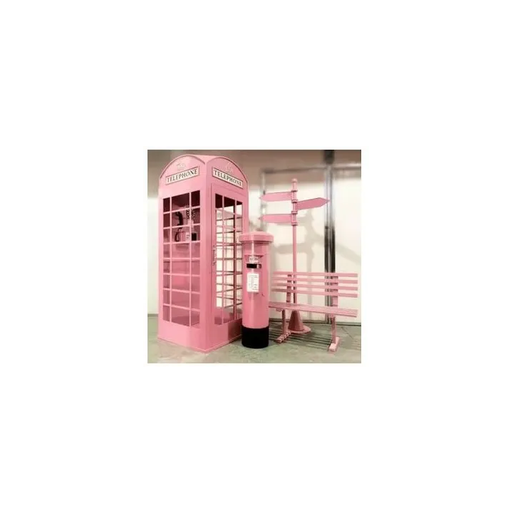 ALQUILER CABINA LONDRES ROSA - AUTOSERVICIO BARCELONA