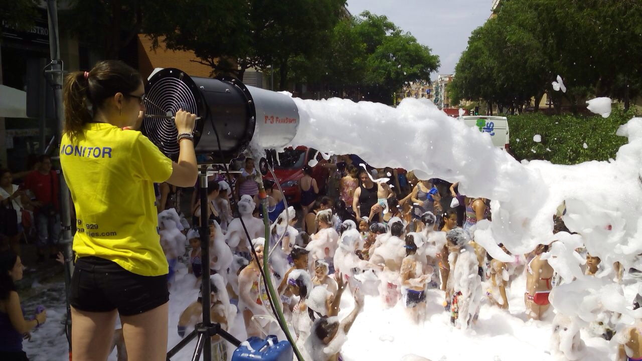 Fiesta de la espuma para eventos