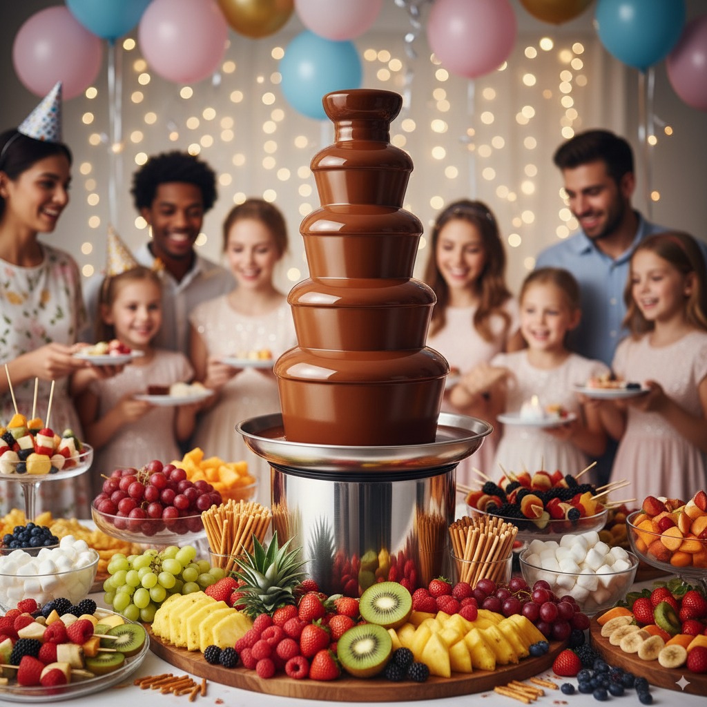Servicio fuente de chocolate para hoteles