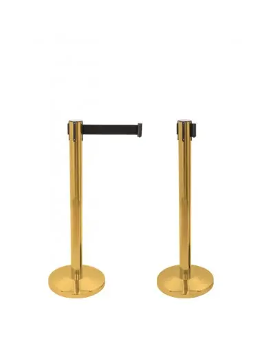 [VENT_PALOS_DORADOS] PACK 2 x POSTE DE SEPARACIÓN 5 M DORADO