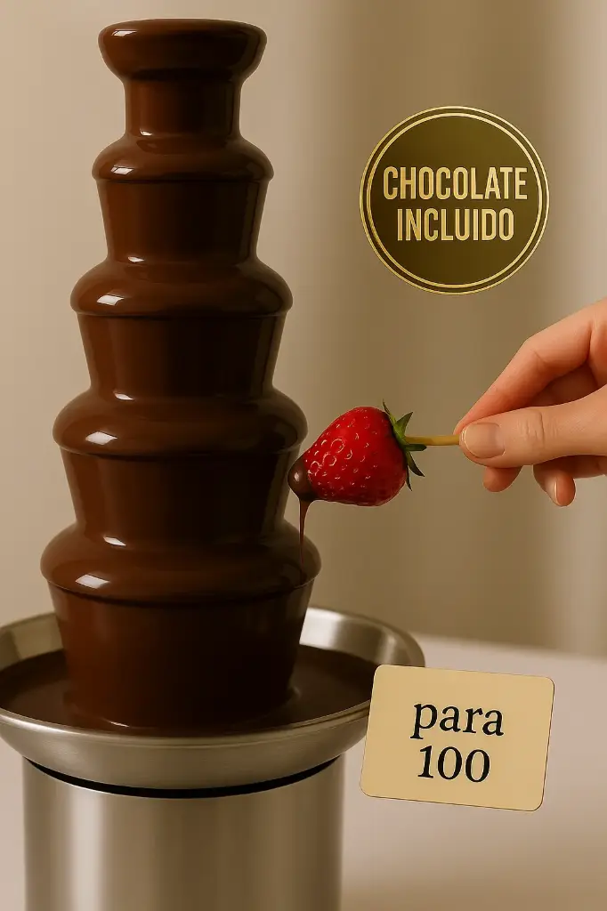 [ALQUIL_FUENTE_7] ALQUILER FUENTE CHOCOLATE 7 PISOS 100 PERSONAS - 	AUTOSERVICIO BARCELONA