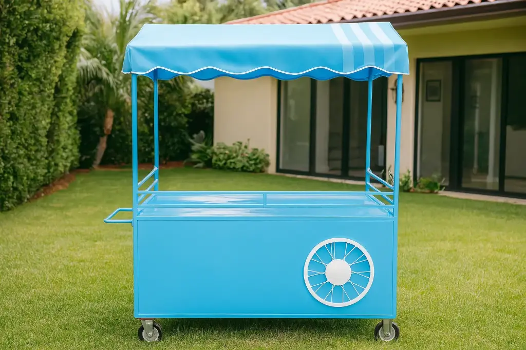 [ALQ_CARRO_AZUL] ALQUILER CARRITO AZUL PARA EVENTOS - AUTOSERVICIO BARCELONA