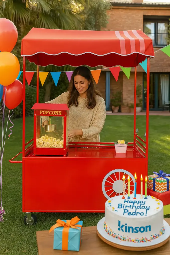[ALQ_CARRO_ROJO] ALQUILER CARRITO ROJO PARA EVENTOS - AUTOSERVICIO BARCELONA