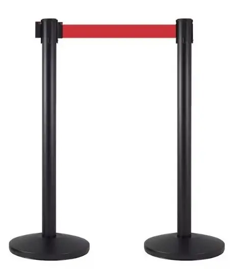 PACK 2 x POSTE DE SEPARACIÓN 5 M NEGROS