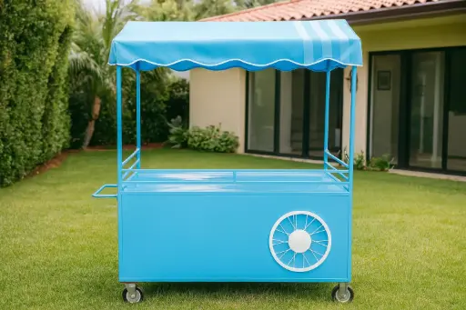 ALQUILER CARRITO AZUL PARA EVENTOS